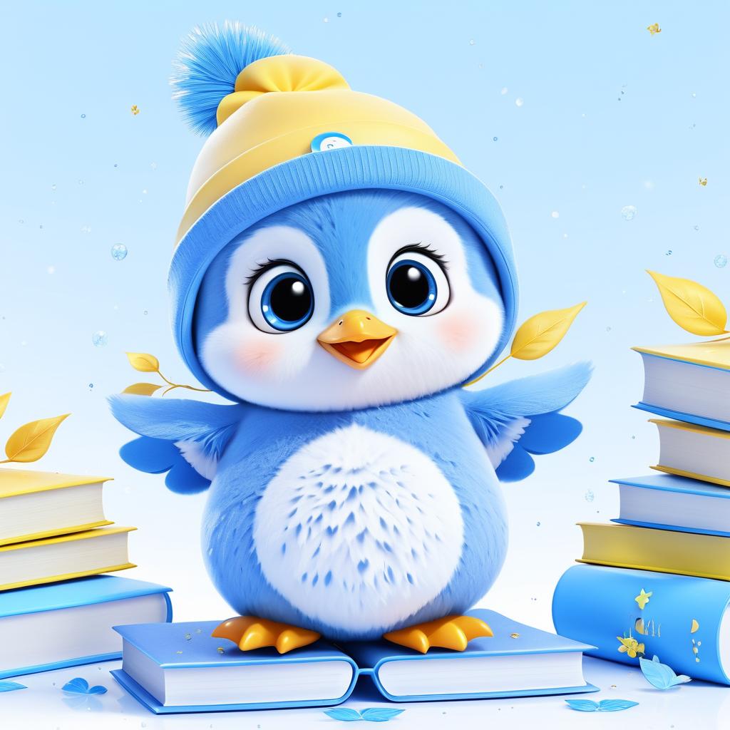 Adorable Baby Penguin Character Design