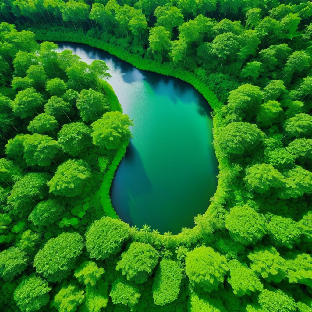 Aerial View of a Verdant Forest