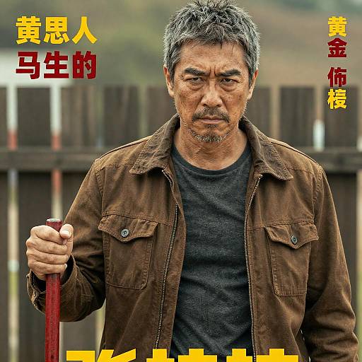 Rugged Middle-Aged Hero Movie Poster