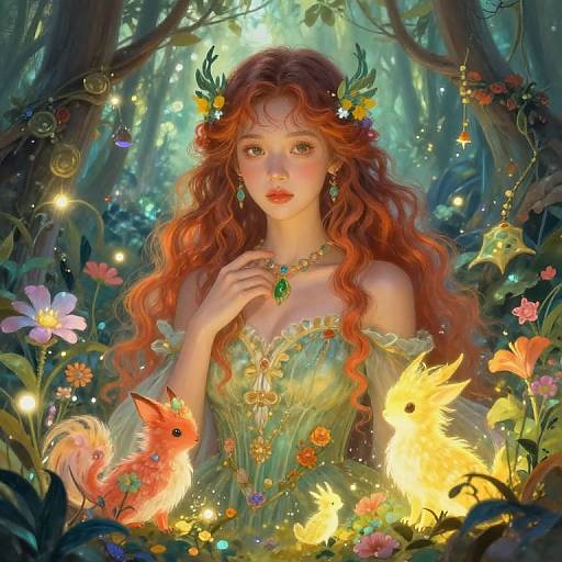 Mystical Forest Guardian Portrait