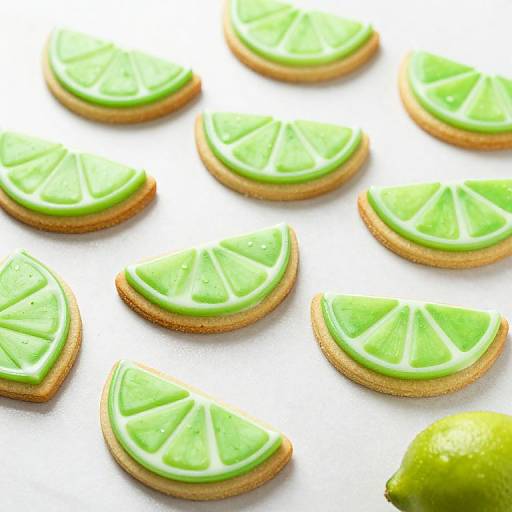 Lime Wedge Sugar Cookies