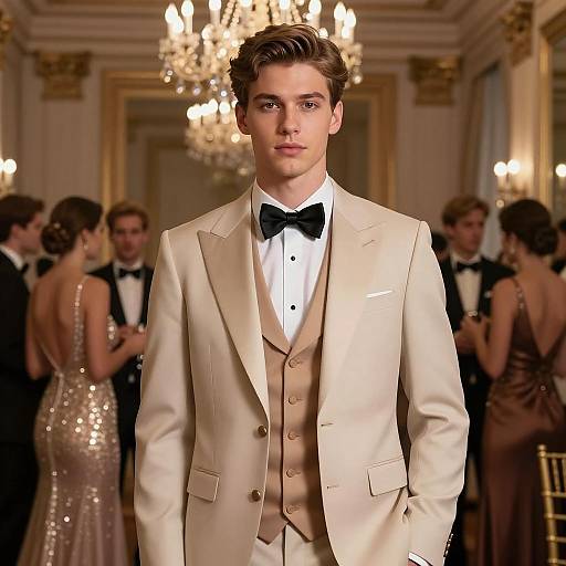 Elegant Gatsby-Inspired Evening Attire