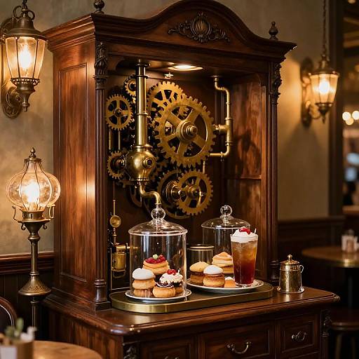 Steampunk Victorian Café Automat