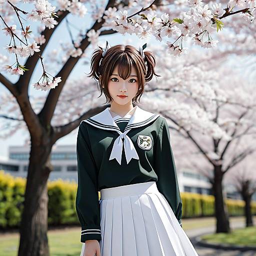 Kinomoto Sakura in Cherry Blossoms