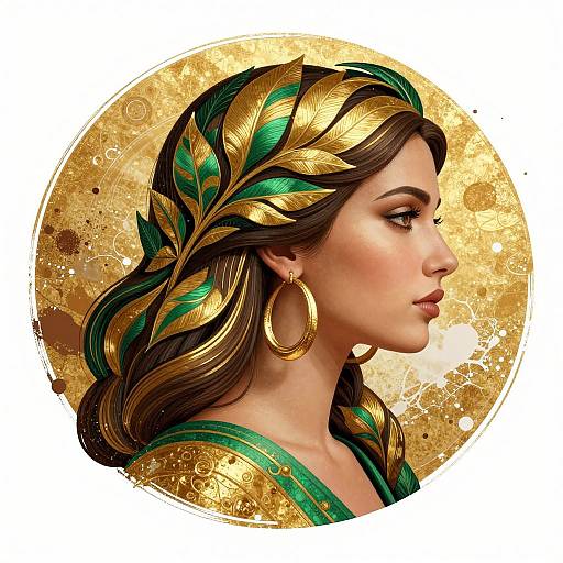 Elegant Profile of Salt Goddess