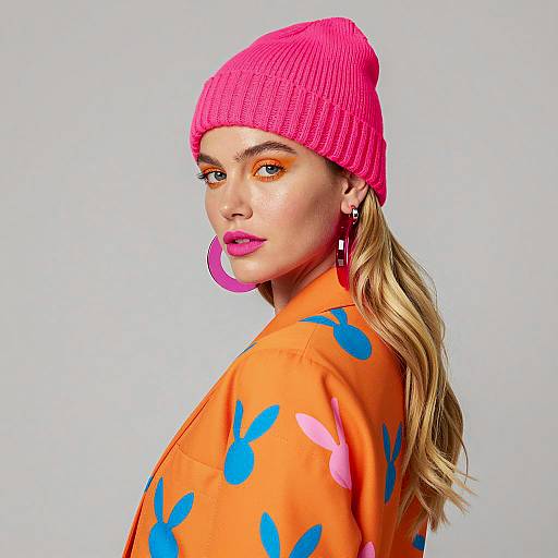 Vibrant Fashion Portrait of Confident Woman