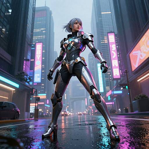 Nerissa in Neon Cyberpunk City