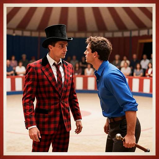 Vibrant Circus Poster with Performers