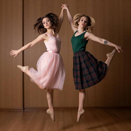 Dynamic Dance Duo in Cozy Room