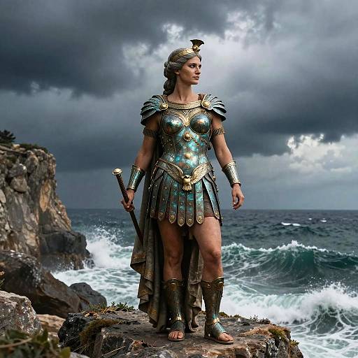 Hera Queen of Gods in Armor