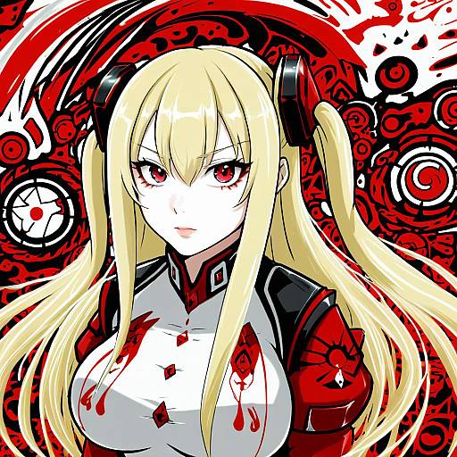 Illustration of Alisa reinford, eiyuu densetsu in the style of Jtveemo