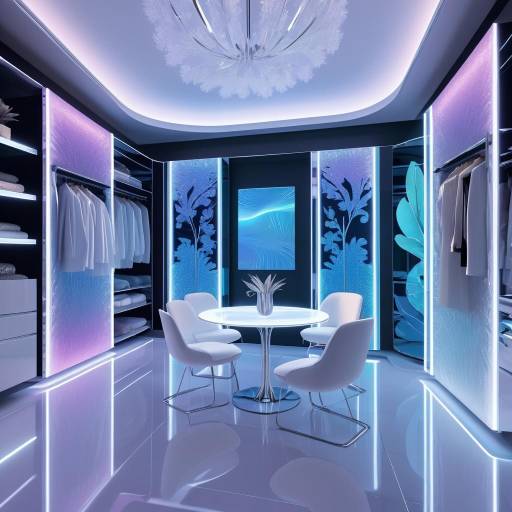 Futuristic Luxury Walk-in Closet Design