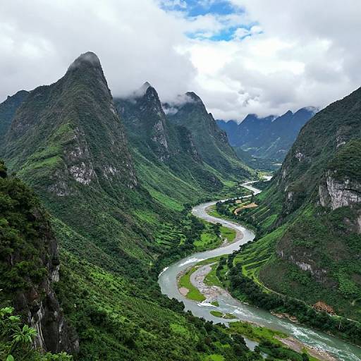 Misty Mountains and Verdant Valleys