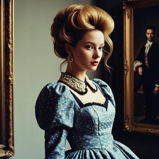 Vintage Fashion Model with Bouffant Hairstyle