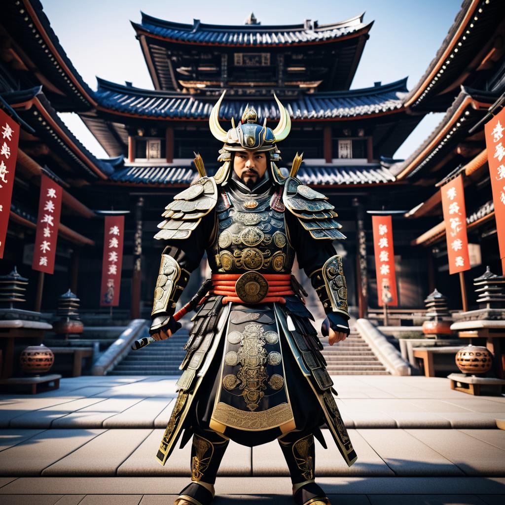 Epic Samurai at Comic Convention Poster