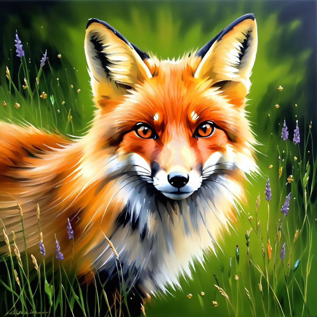 Award-Winning Fox Oil Painting Artwork