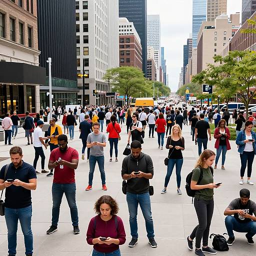Vibrant Urban Life Scene