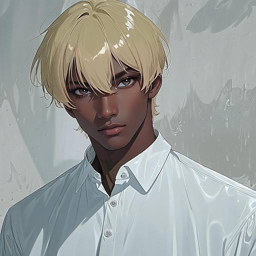 Illustration of Amuro tooru, meitantei conan in the style of Funi mu9