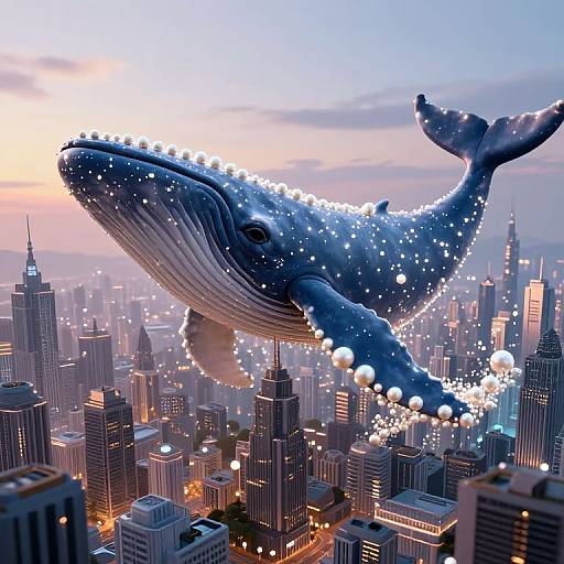Futuristic City Inside Colossal Whale