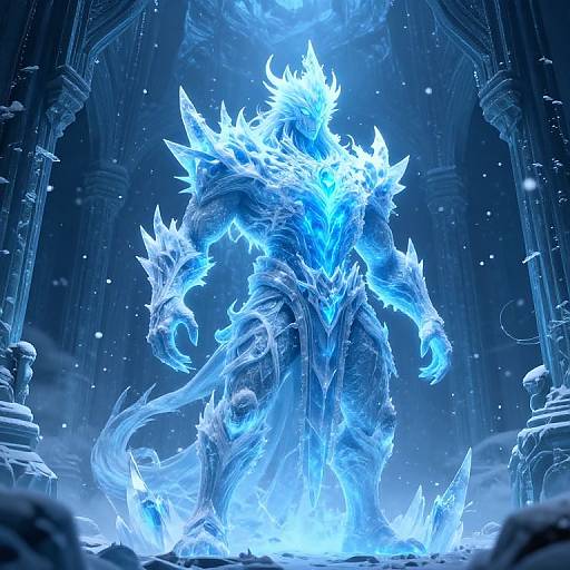 Ice Elemental Guardian in Frozen Temple