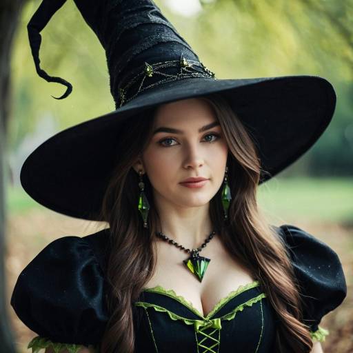 Woman in Realistic Wicked Witch Costume