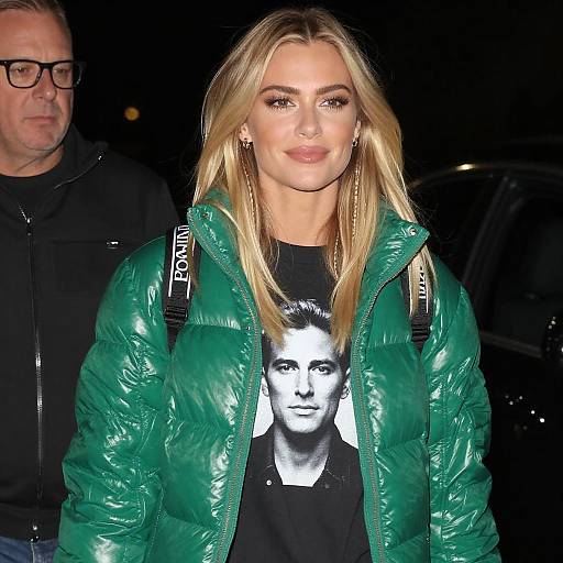 Night Portrait of Blonde Woman