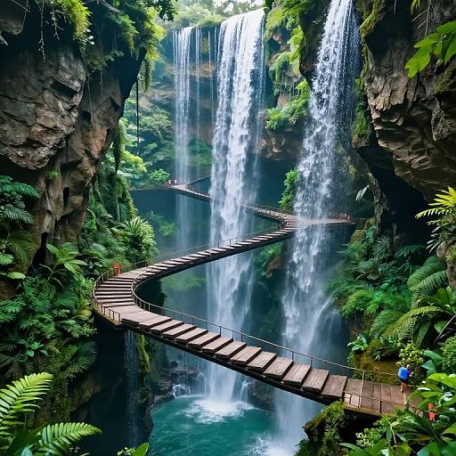 Floating Staircases and Inverted Islands