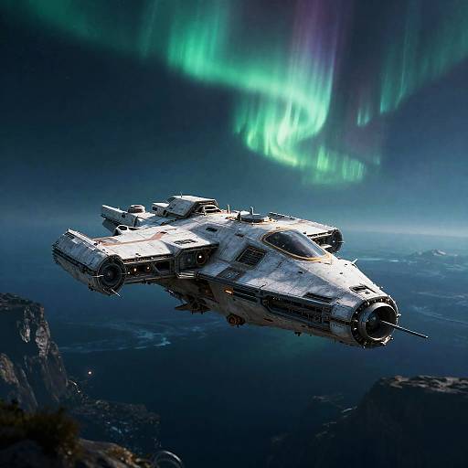 Galactic Nomad Frigate in Deep Sea Trench