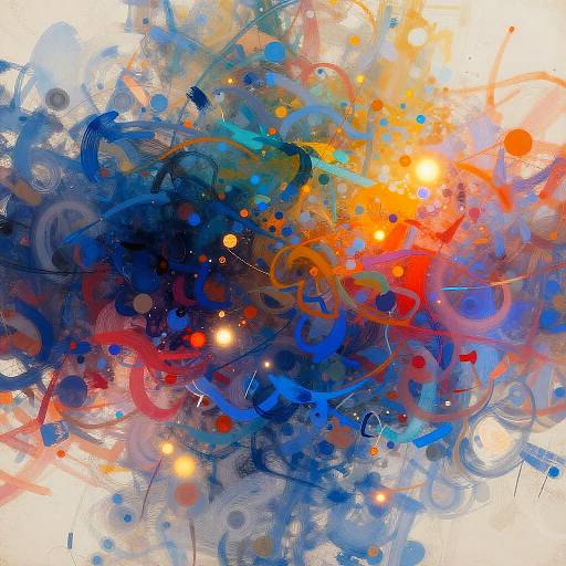 AI-Generated Abstract Digital Canvas