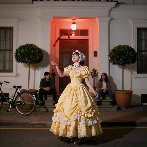 Enchanting Nighttime Street Scene Photography