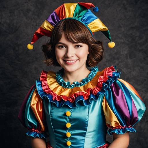 Vibrant Jester Costume Design for Girls