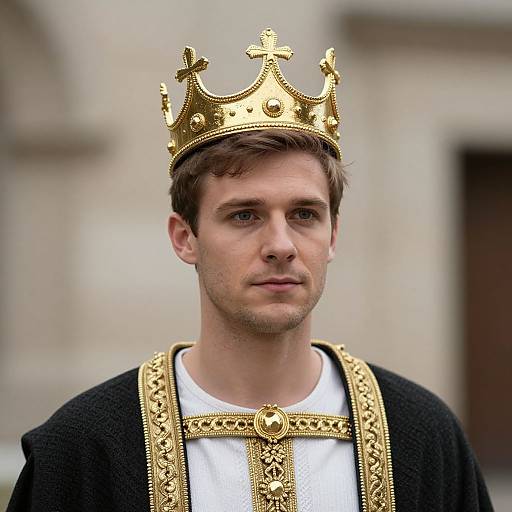 Regal Close-Up of King Costume