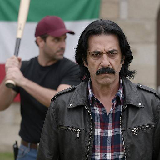 Intensity in Leather: A Dual Portrait