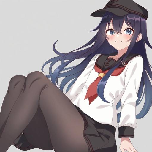 Illustration of Akatsuki kai ni (kancolle), kantai collection in the style of Hz (666v)
