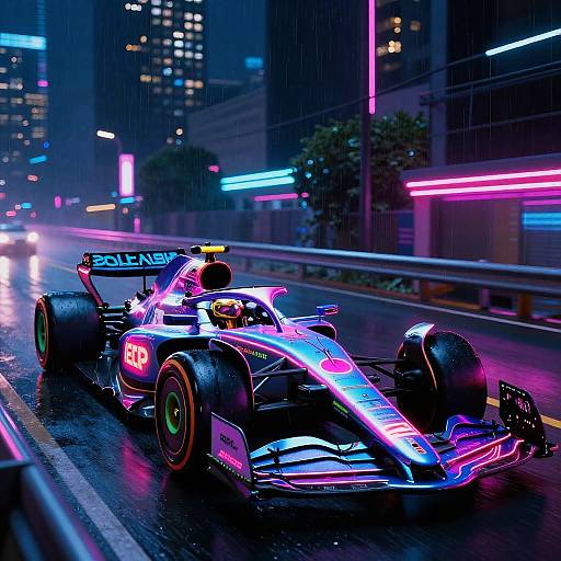 Neon Noir Sci-Fi Formula 1
