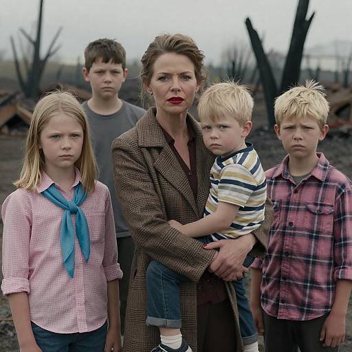 Children in a Post-Apocalyptic Landscape