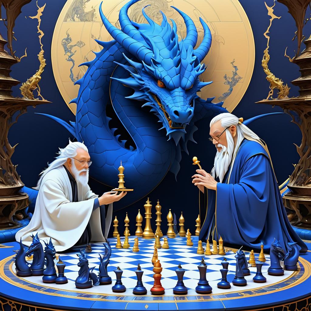 Dragon and Wizard: A Chess Duel