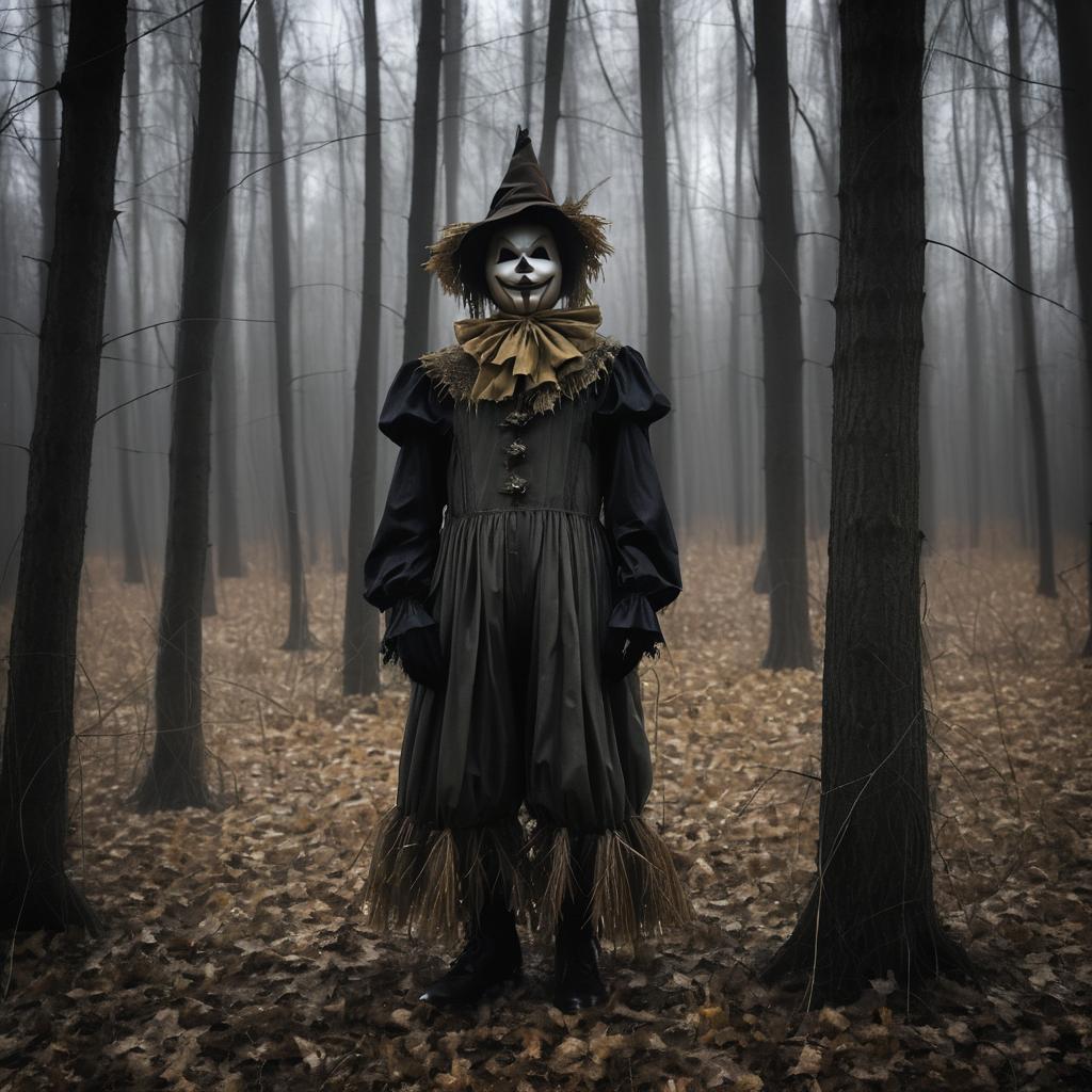 Creepy Scarecrow in Mysterious Woods