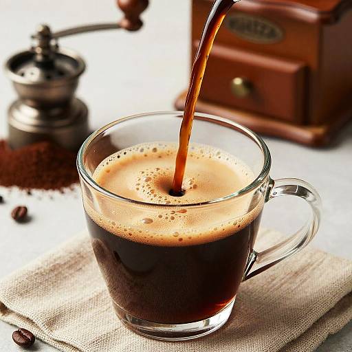 Close-Up of Unataza Coffee Pour