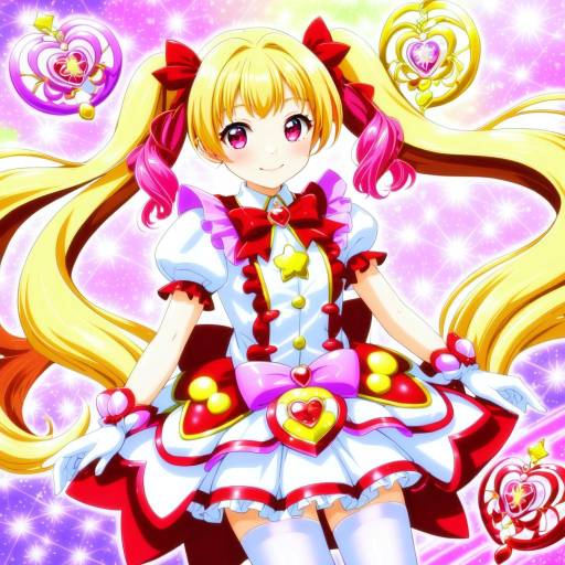 Illustration of Aisaki emiru, precure in the style of Urabi (tomatohouse)