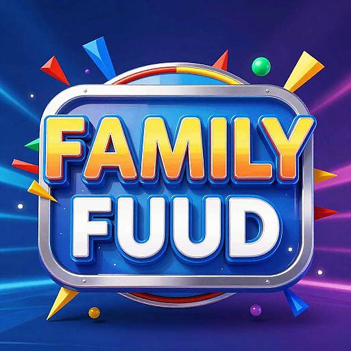 Vibrant Family Feud Game Show Logo