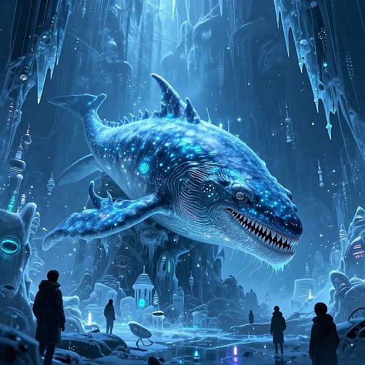 Bioluminescent Leviathan City