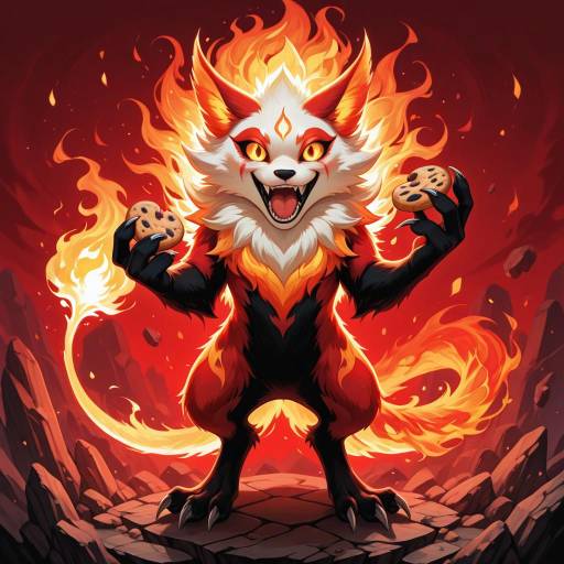 Happy Phoenix Creature with a Cookie Happy Phoenix Creature with a Cookie