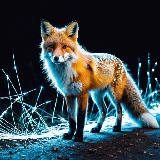 Ethereal Fox with Luminescent Fur