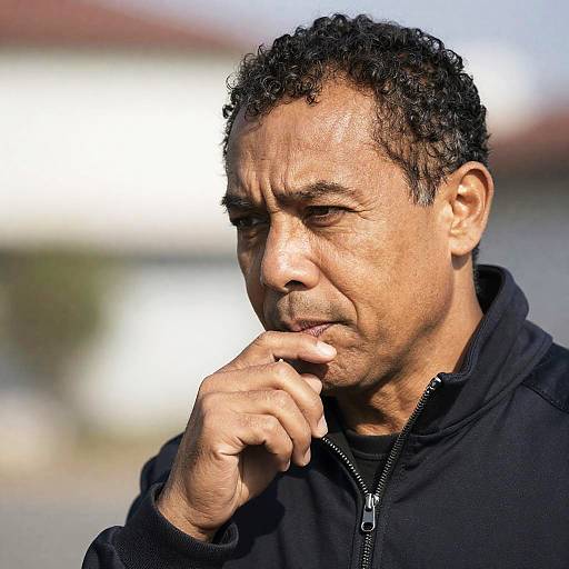 Thoughtful Middle-Aged Man Portrait