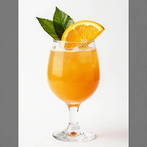 Vibrant Orange Cocktail Photography