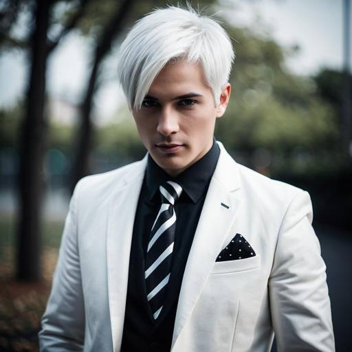 Cosplay Mr. Negative in Stylish Formal Attire