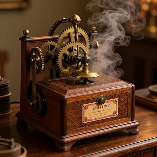 Vintage Box Generator Machine Realistic