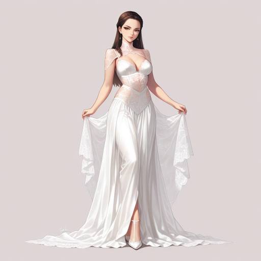 Elegant Femme Fatale in Lingerie Pose Elegant Femme Fatale in Lingerie Pose