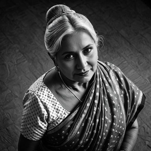 Elegant Geeta's Mother Cosplay in Saree